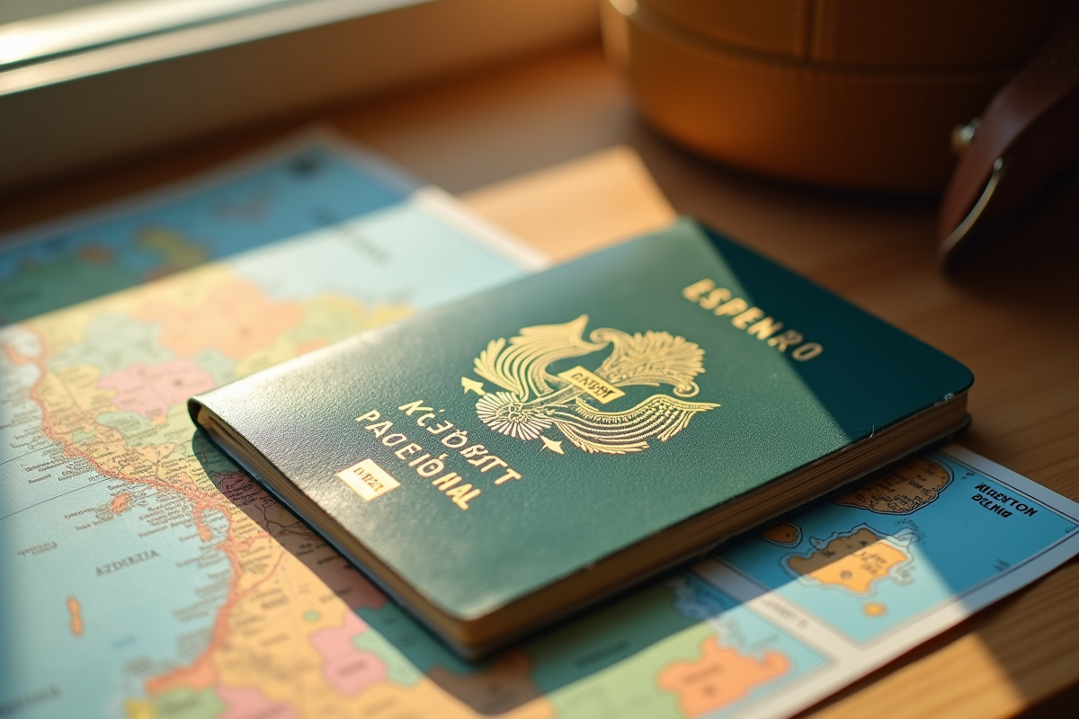 Passeport usé avec date d